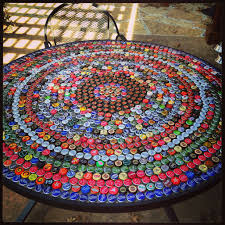 Tapas De Bebidas Bottle Cap Table Beer Cap Art Bottle Cap Projects