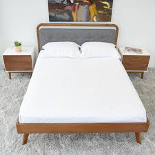 Recommended maximum weight full bed: Divani Platform Bed King Mid Century Modern Furniture Midinmod