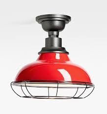 Score extra seasonal savings at the spring red tag sale! Carson Red Metal Cage Semi Flush Mount