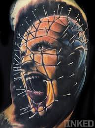 Arte na pele, direcionado a clientes de todos estilos, generos e variados gostos, com respeito ao cliente e auta qualidade. Pin Head From Hellraiser Tattoo Amazing Weird Tattoos Horror Tattoo Movie Tattoos