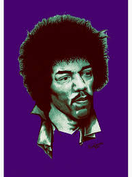 Jimmy James Hendricks Foxy Purple" Sticker for Sale by KurtMax