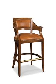 Stylish bar stools provide a sense of authenticity and comfort to your home bar or kitchen counter experience. Buy Gilroy Game Room Barstool With Arms Nailhead Trim Ships Free