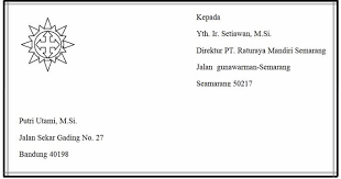 Alamat yang dituju ditulis di sebelah kiri surat pada jarak tengah antara hal surat dan salam pembuka. Fungsi Alamat Surat Dan Contoh Penulisan Alamat Surat Pintu Belajar Cerdas Pbc