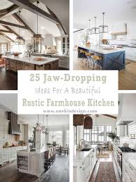 beautiful rustic farmhouse kitchen
