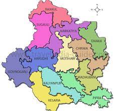 East Champaran District Map Assembly Election 2010, Madhuban Constituency (#18) Details – Bihar  Assembly Elections 2010
