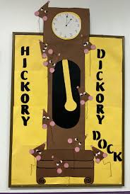 Hickory Dickory Dock The Mouse Is On The Clock Pin On Bulletin Boards At Work