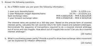 Maybe you would like to learn more about one of these? 5 Answer The Following Questions A As A Forex Chegg Com
