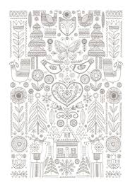 Scandinavian Copy Coloring Pages Coloring Books Embroidery Patterns