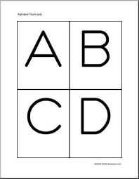 It is a great way to introduce letters, basic words, and phonic sounds. Flashcards Manuscript Letters A Z Zb Style Font Abcteach