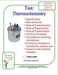 Chemistry Test Thermochemistry Chemistry Easy Science Chemistry Labs