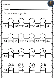 Trabaja el cálculo mental y el razonamiento. Calculo Mental Sumas Y Restas Ejercicios De Calculo Actividades De Resta Actividades Divertidas De Matematicas