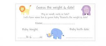 Write down a new name for every guest in attendance. Guess The Baby Weight New Daily Offers Biraritma Com
