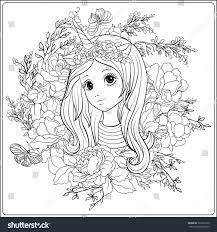 Getcolorings.com get the markers out and make an average day a little more magical (for free!) by printing out a few of our favorite fairy, rainbow, and baby unicorn coloring. Young Nice Girl In A Cap With A Unicorn Horn In Royalty Free Stock Vector 562912162 Avopix Com