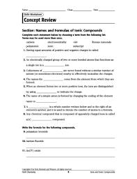Sodium chloride, for instance, is an ionic compound containing sodium and chlorine. 15 Printable Polyatomic Ions Worksheet Forms And Templates Fillable Samples In Pdf Word To Download Pdffiller