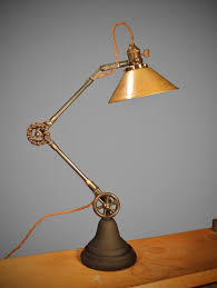 Vintage Industrial Desk Lamp Machine Age Task Light Cast Iron Steampunk Industrial Desk Lamp Vintage Industrial Desk Desk Lamp