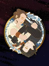 Tros Reylo Pin Rey Ben Solo Hard Enamel Pin Etsy Star Wars Art Rey Star Wars Star Wars Collection