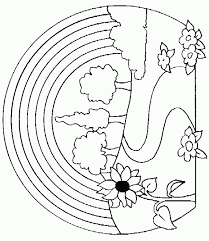 Rd.com knowledge facts similar to a mirage, a rainbow is formed when light rays bend, creating an effect that is visible, but not able to be touched or a. Free Printable Rainbow Coloring Pages Coloring Home