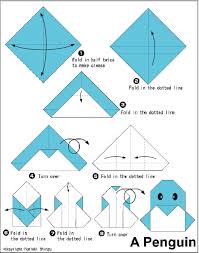 Penguin Easy Origami Instructions For Kids Origami Instructions For Kids Origami Easy Origami Penguin