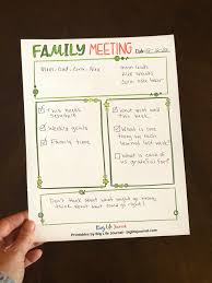 Digital products to download and print at home or at a professional printing company. Family Meetings Can Be Fun Productive Big Life Journal Facebook