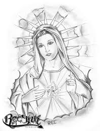 Virgin Mary Drawing Rec H Town Touch 713 Virgin Mary By Rec Mary Tattoo Virgin Mary Tattoo Mother Mary Tattoos
