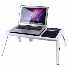 Portable Adjustable Folding Laptop Table Foldable Laptop Stand Desk Computer Table Usb Cool Fans For Sof Folding Laptop Table Portable Laptop Desk Laptop Table