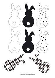 Easter I Ostern Osterdeko Osterhasen Girlande Freebie Monique Van Mourik In 2020 Rucni Vyrobky Na Velikonoce Sablony Velikonocni Dekorace