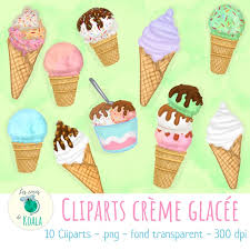 Dessin cornet de glace à imprimer / cornet de glace dessin. Ensemble De Cliparts Creme Glacee
