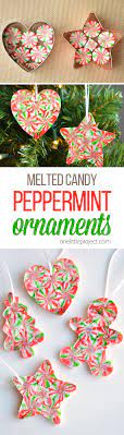 How to put candy on a christmas tree? Melted Peppermint Candy Ornaments Christmas Candy Ornaments