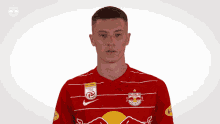 Benjamin sesko, 18, aus slowenien red bull salzburg, seit 2019 mittelstürmer marktwert: Benjamin Sesko Fc Red Bull Salzburg Sticker Benjamin Sesko Sesko Fc Red Bull Salzburg Discover Share Gifs