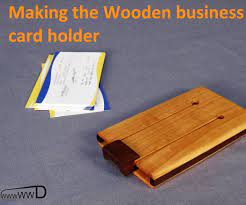 Next apply to the sides and hold them together until glue dries. Wooden Business Card Holder 6 Steps With Pictures Instructables