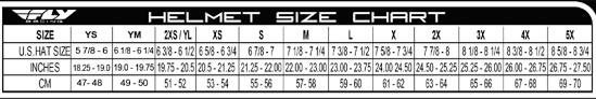 fly racing youth helmet size chart best helmet 2017