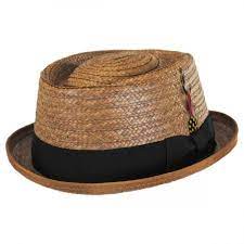 New York Hat Company Be Bop Coconut Straw Pork Pie Hat Straw Fedoras Straw Pork Pie Hat Pork Pie Hat Pork Pie