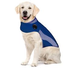 Thundershirt Dog Anxiety Solution Blue Polo Xlarge