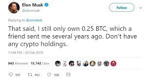 Tesla ceo elon musk has broken up with bitcoin. Elon Musk Jokes About Giving Nobel To Satoshi Reveals Bitcoin Balance