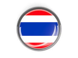 The red color of the flag stands for life, the white stands for pure buddhist faith and the blue color represents the royal power. Metal Framed Round Button Illustration Of Flag Of Thailand