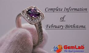 Amethyst is the official birthstone for february. Complete Information Of February Birthstone Gemlab Co In