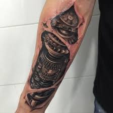 Tattoo Von Pxa Body Art Biomechanik Tattoo Biomechanic Tattoo Tattoos Unterarm