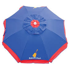 Plastic sand anchor for umbrellas. Margaritaville 6 Ft Beach Umbrella Built In Sand Anchor Blue Red Ub79mv 506 1 Rona