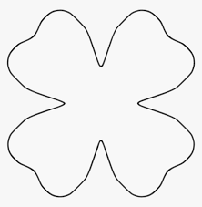Flower templates are copyrighted & for personal & non profit event use only. 4 Petal Paper Flower Template Hd Png Download Kindpng
