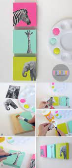 As the craft guru at parents, i knew that my glue gun would play a significant role in the decoration of my first baby's room. Diy Painted Wood Block Nursery Art Diy Projects For Kids Cute Diy Projects Crafts