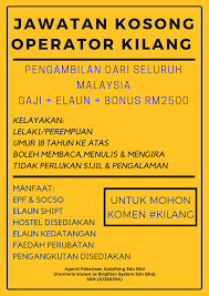 Jawatan kosong kerajaan 2021 di kementerian kesihatan malaysia (kkm) | permohonan adalah dipelawa daripada warganegara malaysia yang berkel. Maukerja No Twitter Jawatan Kosong Operator Kilang Full Time Part Time Gaji Rm2500 Kelayakan Tahu Membaca Menulis Warganegara Malaysian Pr Work Permit Holder 18 Tahun Ke Atas Operator Kilang Gaji Rm2500 Https T Co Zkda4p0wyl