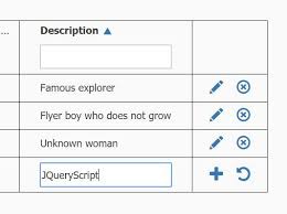 Easy Inline Editor For Html Tables Jquery Fulltable Jquery Plugins Reading