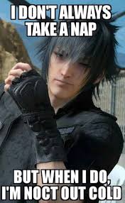 60 Ffxv Memes Based On The Final Fantasy Game Geeks On Coffee Red cloth hanging from handle not included. ffxv memes based on the final fantasy