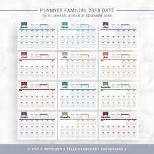 Vous cherchez un organiseur familial à imprimer ? Planner Familial 2018 A Imprimer De Janvier 2018 A Decembre 2018 Format A4 Et Us Letter Inclus Dans Votre Telechargement Bullet Journal Journal Etsy