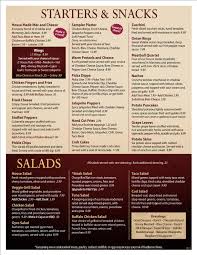 Z Pub Diner Menu In Beaver Falls Pennsylvania Usa