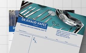 Custom printed on different paper stocks on 70 lb. Doctor Hospital Letterhead Corporate Identity Template