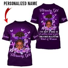 Personalized February Birthday Shirt Women
