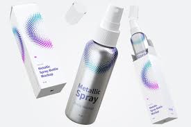 Download 4 Oz Metallic Spray Bottles Mockup With Paper Boxes Floating In 2021 Bottle Mockup Spray Bottle Bottle