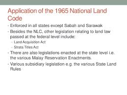 You should make sure to redeem these as soon as possible because you'll never know when they could. Land Law 1 The National Land Code 1965