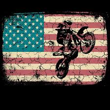 Although patriotism is at the core of all american flag tattoo designs, there are a few other reasons why guys get a patriotic tattoo. Cool American Flag Motocross Tee For Riders Saying Tshirt Design Racing Biker Bike Moto Racing Mixed Media By Roland Andres